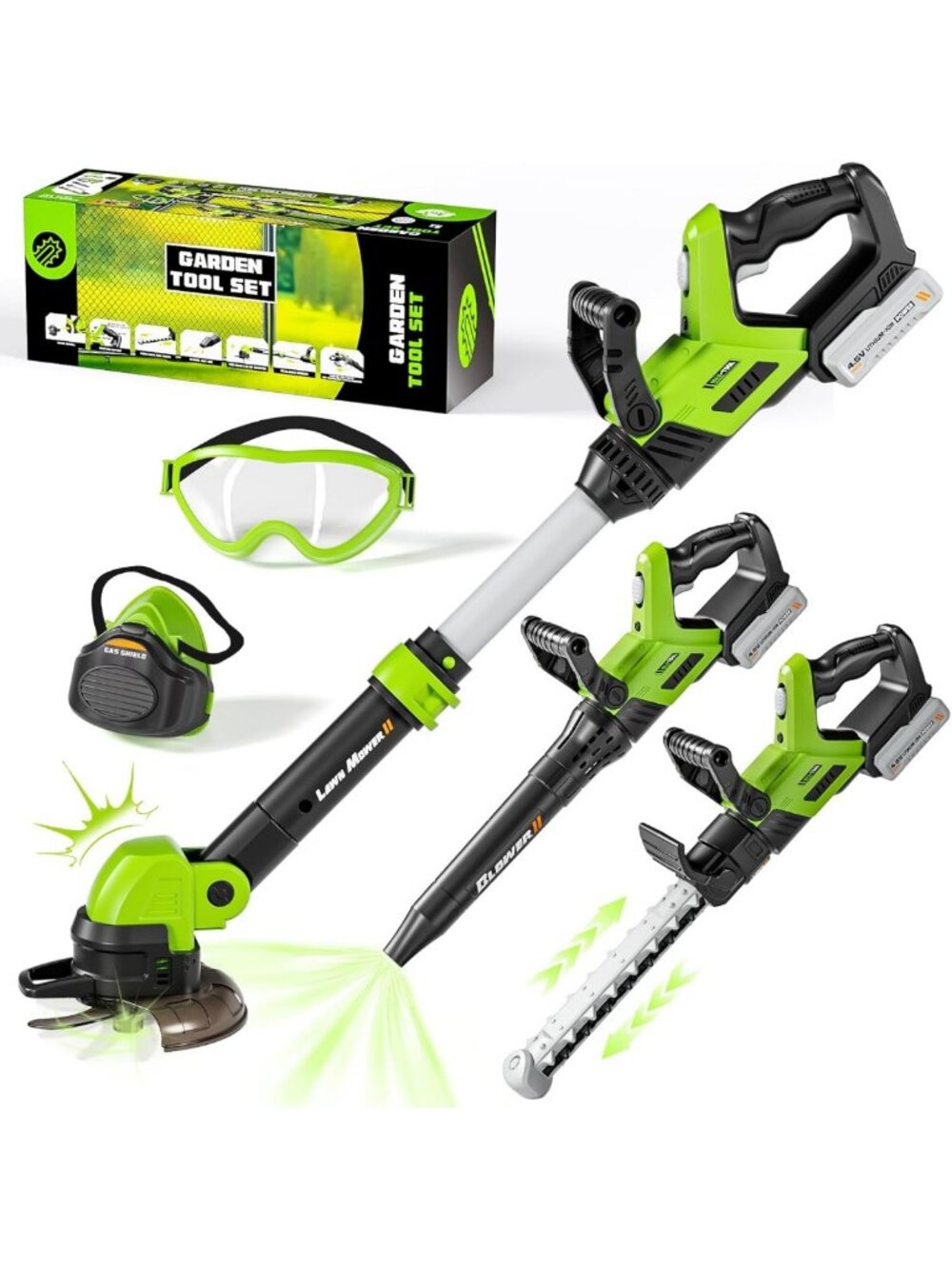 3-in-1 Kids Garden Tool Set with Sounds & Lights - Outdoor Play Toys for Boys